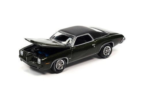 1973 Pontiac Grand Am, Admiralty Blue Poly - Johnny Lightning JLCG026/48A - 1/64 Scale Diecast Model Toy Car