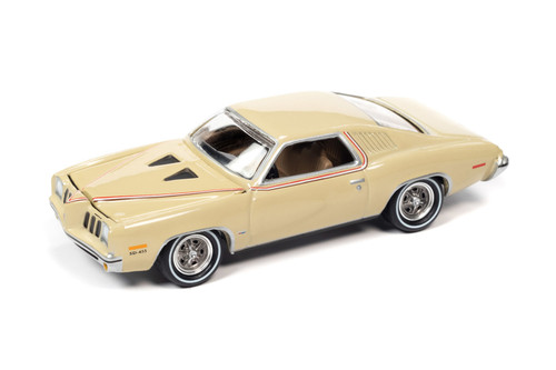 1973 Pontiac Grand Am, Mesa Tan - Johnny Lightning JLMC028/48B - 1/64 Scale Diecast Model Toy Car