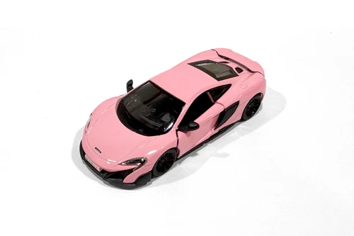 McLaren 675LT Hardtop, Light Pink - Kinsmart 5392DPK - 1/36 Scale Diecast Model Toy Car