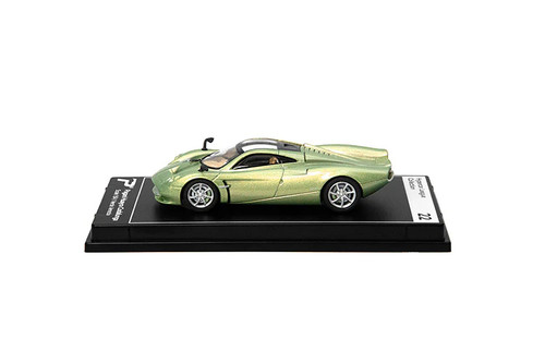 Box of 36 Pagani Huayra Codalunga, Verde Venezia Green - Kinsmart H22 - 1/64 Scale Diecast Model Toy Cars