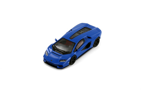 Box of 36 Lamborghini Countach LPI 800-4, Blue - Kinsmart H16 - 1/64 Scale Diecast Model Toy Cars