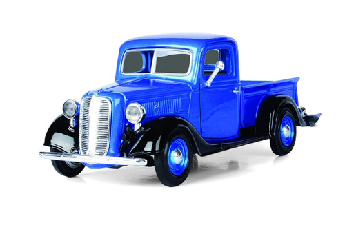 1937 Ford Pickup Truck, Blue - Showcasts 77233BU - 1/24 Scale Diecast Model Toy Car