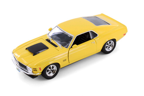 1970 Ford Mustang Boss 429 Hardtop, Yellow - Showcasts 77303D - 1