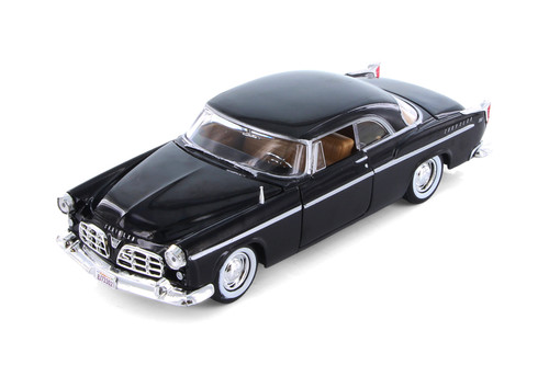 1955 Chrysler C300 Hardtop, Black - Showcasts 77302BK - 1/24 Scale Diecast Model Toy Car