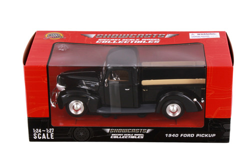 1940 Ford Pickup Truck, Black - Showcasts 77234BK - 1/24 Scale Diecast Model Toy Car