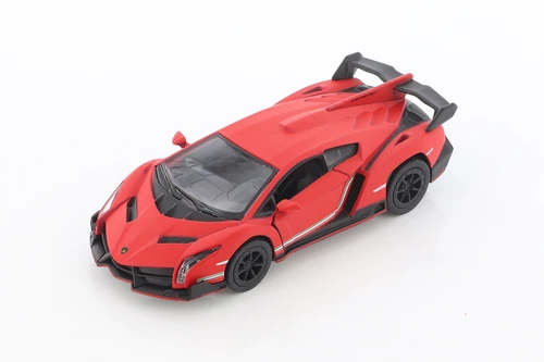 Lamborghini Veneno, Matte Red - Kinsmart 5370/1D - 1/36 Scale Diecast Model Toy Car