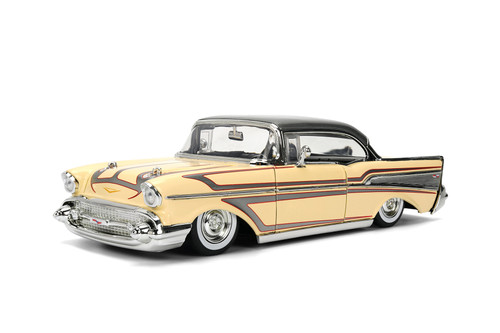 1957 Chevy Bel Air, Yellow - Jada Toys 34200/4 - 1/24 Scale