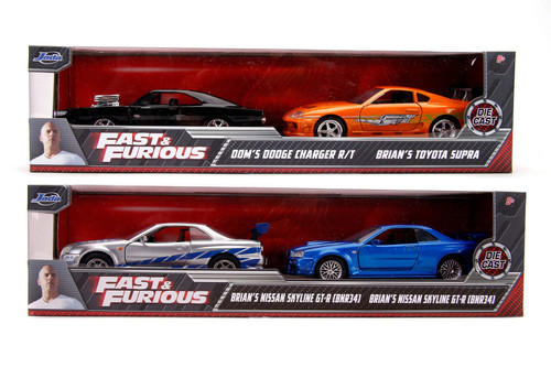 Brian's Toyota Supra and Dom's Dodge Charger, Fast & Furious
