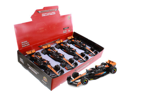 2023 McLaren MCL60 F1, #4 Lando Norris - Showcasts 68287D - 1/24 Scale Diecast Model Toy Car
