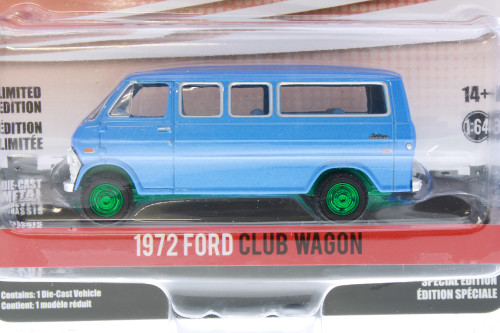 GREEN MACHINE 1972 Ford Club Wagon, Starsky & Hutch - Greenlight 44955E/48 - 1/64 scale Diecast Model Toy Car
