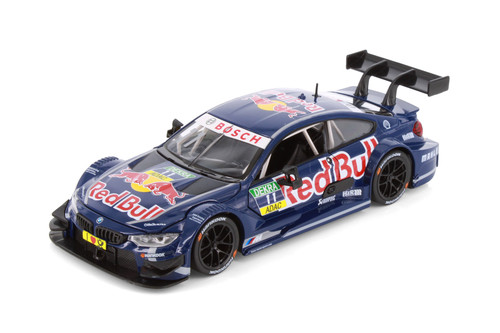 Box of 4 BMW M4 DTM w/Red Bull Racing Livery, Dark Blue - Showcasts 68295D - 1/24 Scale Diecast Model Toy Cars