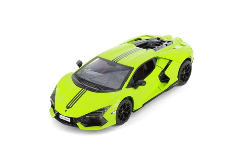 Lamborghini Revuelto Hardtop, Green w/Black Stripes - Showcasts 68286WGN - 1/24 Scale Diecast Model Toy Car