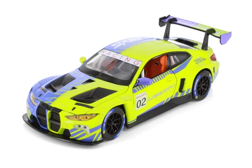 BMW M4 GT3 Liberty Racing Car #02, Green/Blue - Showcasts 68282GD - 1/24 Scale Diecast Model Toy Car