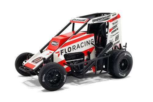 2022 Midget Sprint Car FLO Racing, #01 Kyle Larson - Acme A1810122 - 1/18 Scale Diecast Model Toy Car