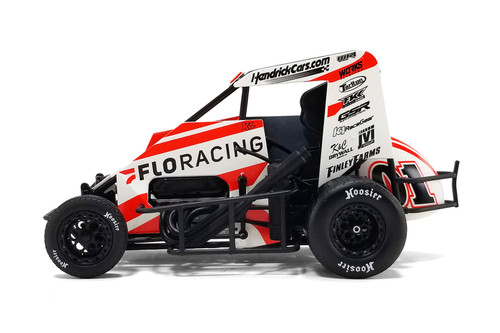 2022 Midget Sprint Car FLO Racing, #01 Kyle Larson - Acme A1810122 - 1/18 Scale Diecast Model Toy Car