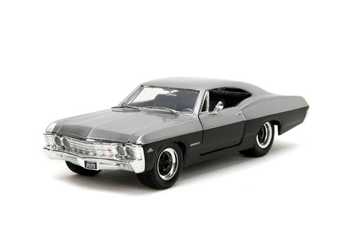 1967 Chevy Impala SS, Gray /Burgundy - Jada Toys 33864 - 1/24