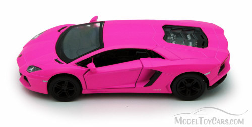 Lamborghini Aventador LP700-4, Hot Pink - Kinsmart 5370D - 1/38 scale Diecast Model Toy Car