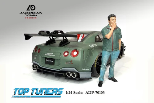 Top Tuners Figure #3, Green - American Diorama ADP-70103 - 1/24 Scale Figurine - Diorama Accessory