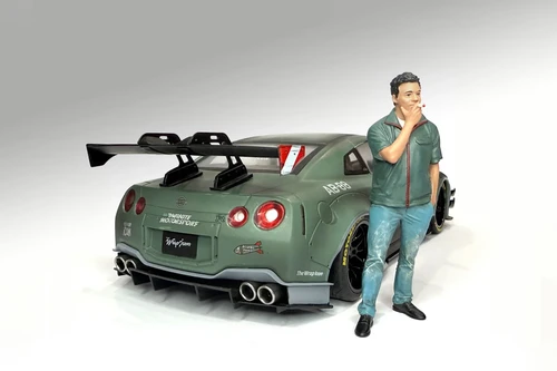 Top Tuners Figure #3, Green - American Diorama ADP-60103 - 1/18 Scale Figurine - Diorama Accessory