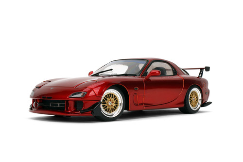 Mazda RX7 Type RS (FD3S) w/Display Base, Candy Red - Jada Toys 36471 - 1/18 Scale Diecast Model Toy Car