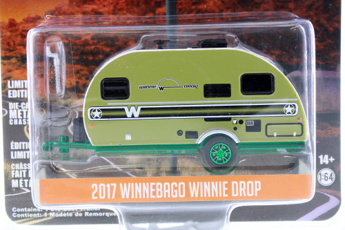 2017 Winnebago Winnie Drop Travel Trailer, White and Green