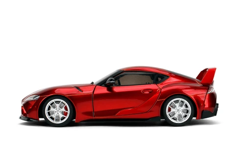 Toyota GR Supra w/Display Base, Candy Red - Jada Toys 36468 - 1/18 Scale Diecast Model Toy Car