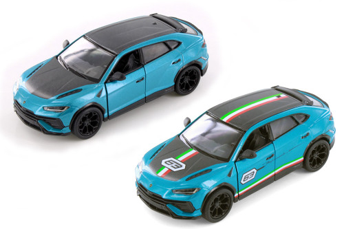 Lamborghini Urus Performante 2-Pack, Blue - Kinsmart - 1/40 Scale Diecast Model Toy Car