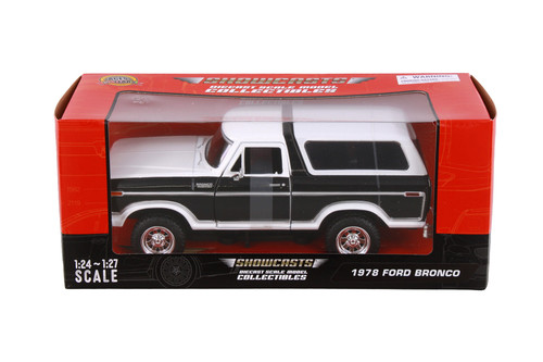 1978 Ford Bronco, Black/White - Showcasts 71373WBK - 1/24 Scale Diecast Model Toy Car