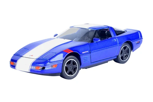 1993 Chevy Corvette ZR1 Grand Sport, Blue - Showcasts 77202BU - 1/24 Scale Diecast Model Toy Car