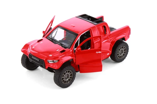Toyota GR DKR Hilux Pickup Truck, Red - Kinsmart 5468D - 1/38 Scale Diecast Model Toy Car