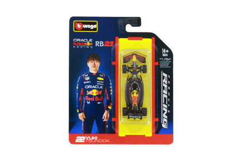 2025 Oracle Red Bull Racing RB21, #22 Yuki Tsunoda - Bburago 18-58003/22 - 1/64 Scale Diecast Model Toy Car