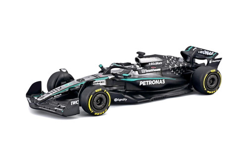 2025 Mercedes-Benz AMG Petronas W16 F1, #63 George Russell - Bburago 18-58002/63 - 1/64 Scale Diecast Model Toy Car