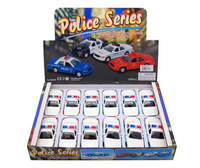 Box of 12 Chicago Police/Illinois State Police, White - Showcasts 9985CG/IL - 5" Scale Diecast Model Toy Cars