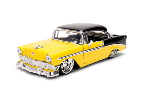 1957 Chevy Bel Air, Yellow - Jada Toys 34200/4 - 1/24 Scale