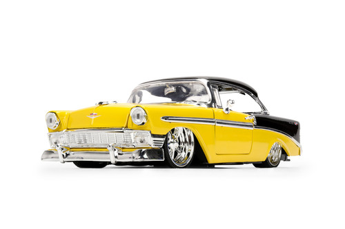 1957 Chevy Bel Air, Yellow - Jada Toys 34200/4 - 1/24 Scale