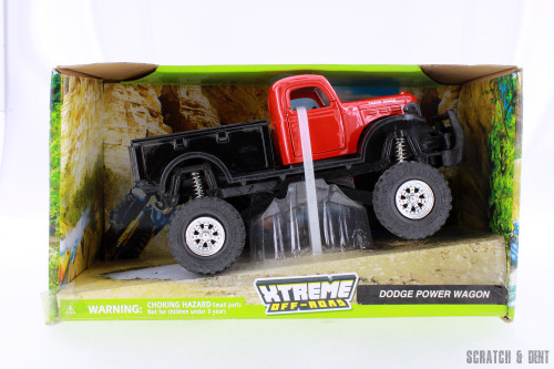 1946 Dodge Power Wagon Extreme Off-Road, Red w/ Black - New Ray R-23673 - 1/32 Scale Diecast Car