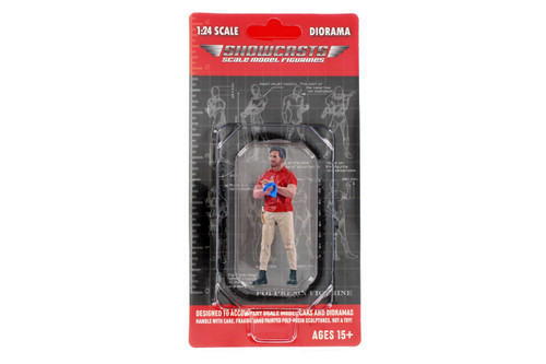 "Muscle Mechanics" Figure #2, Red/Beige - Showcasts AD-25202 - 1/24 Scale Resin Diorama Figurine