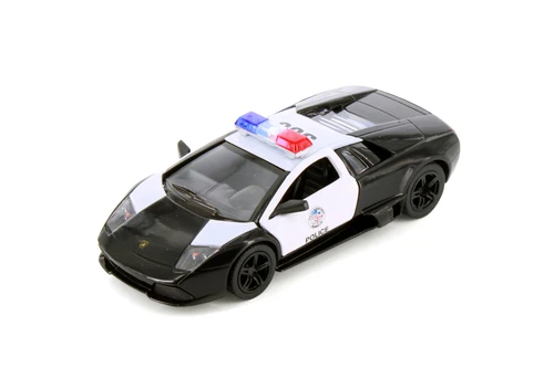 Lamborghini Murcielago LP640 Police, Black & White - Kinsmart 5317DP - 1/36 scale Diecast Car