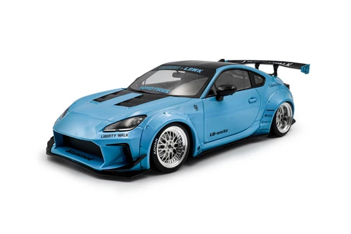 2024 Toyota GR86 w/Liberty Walk Body Kit, Baby Blue - Solido S1813601 - 1/18 Scale Diecast Model Toy Car