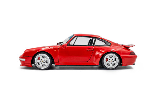 1997 Porsche 911 (993) RS, Indischrot Red - Solido S1810104 - 1/18 Scale Diecast Model Toy Car