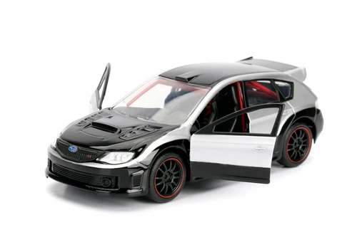 Brian's Subaru Impreza WRX STI F8 "The Fate of the Furious" Movie, Silver/Black - Jada 98507 - 1/32 Scale Diecast Model Toy Car
