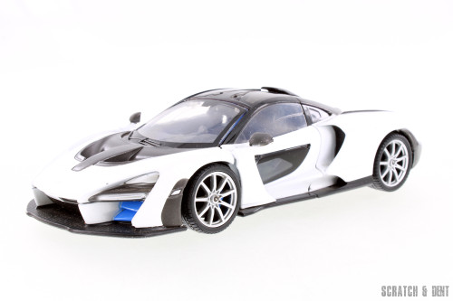McLaren Senna, White with Black - Motor Max R-23740 - 1/24 scale Diecast Model Toy Car