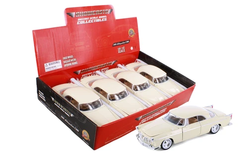 1955 Chrysler C300 Hardtop, Cream/Ivory - Showcasts 77302D - 1/24 Scale Diecast Model Toy Car