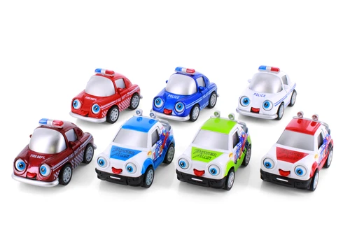 Box of 12 Cutie Cars w/Movable Eyes & Tongues, ASSTD - Showcasts 403/4D - 4" Scale Diecast Model Toy Cars