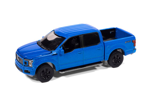 2020 Ford F-150, Velocity Blue - Auto World AW64502/12B - 1/64 Scale Diecast Model Toy Car