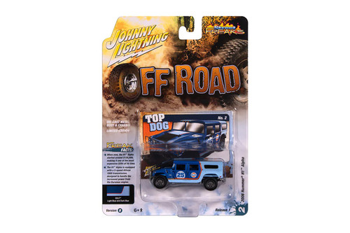2006 Hummer H1 (Off Road), Gulf Dark Blue w/Orange Graphics - RC2 JLSF027/48B - 1/64 Sale Diecast Model Toy Car