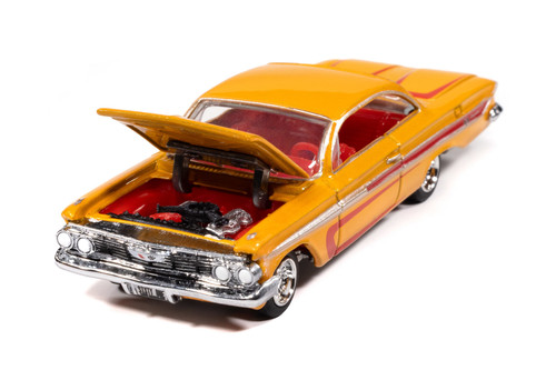 1961 Chevy Impala SS (Scrapin), Metallic Yellow w/Red - RC2 JLSF027/48A - 1/64 Sale Diecast Model Toy Car