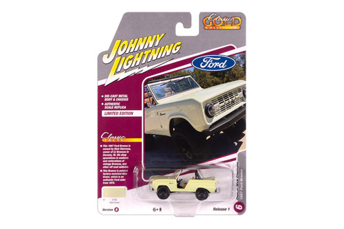 1967 Ford Bronco, Glen Green - Johnny Lightning JLCG033/48B - 1/64 Scale Diecast Model Toy Car