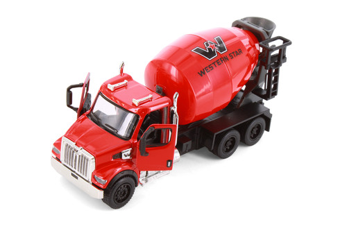 Western Star 47X Concrete Mixer Truck, Blue - Kinsmart 11001D - 1