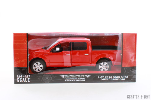 2019 Ford F-150 Lariat Crew Cab, Red - Showcasts R-23793 - 1/27 Scale Diecast Model Toy Car
